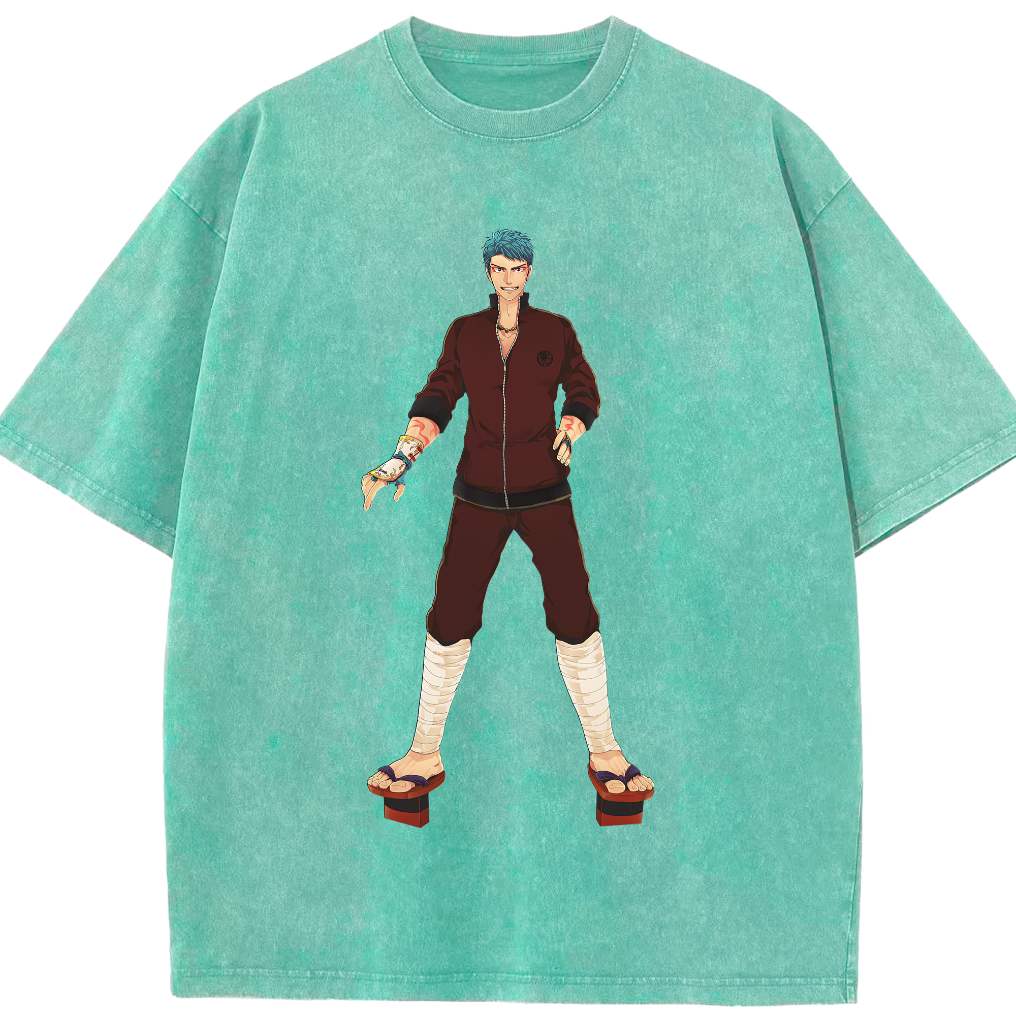 （画像用） 刀剣乱舞 Touken Ranbu 綿100% ヴィンテージ風 半袖Tシャツ（フロントプリント）
